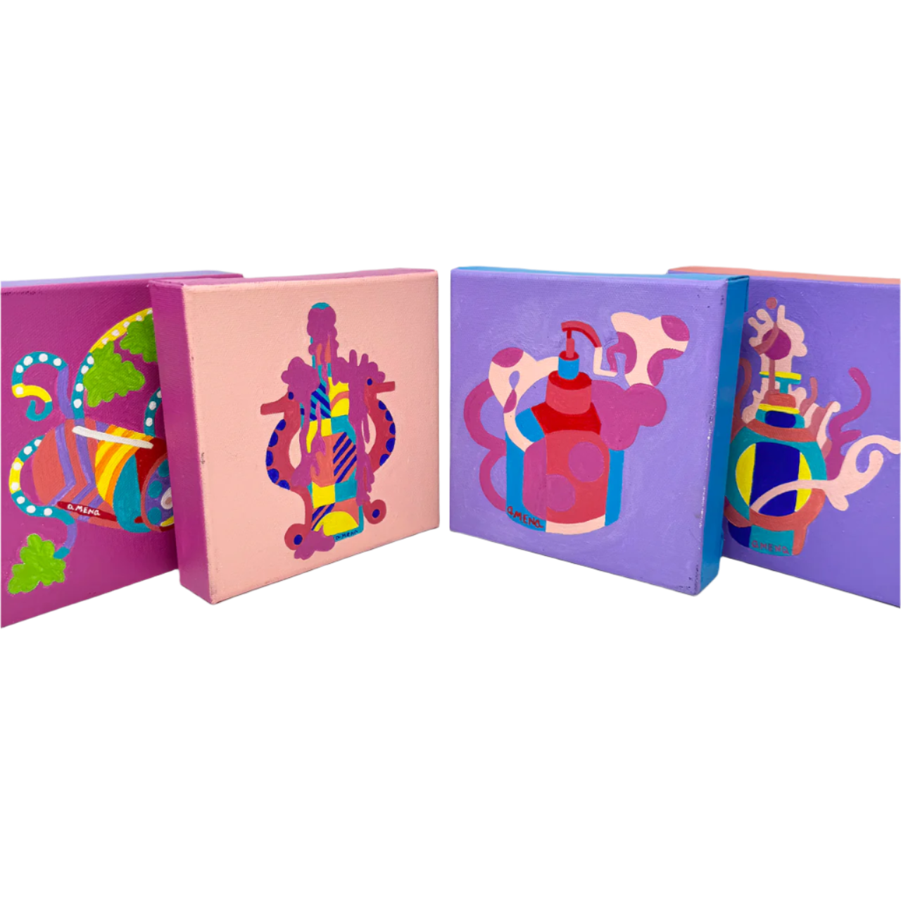 Recycling Can Pop Art Small Gallery-Ready Painting