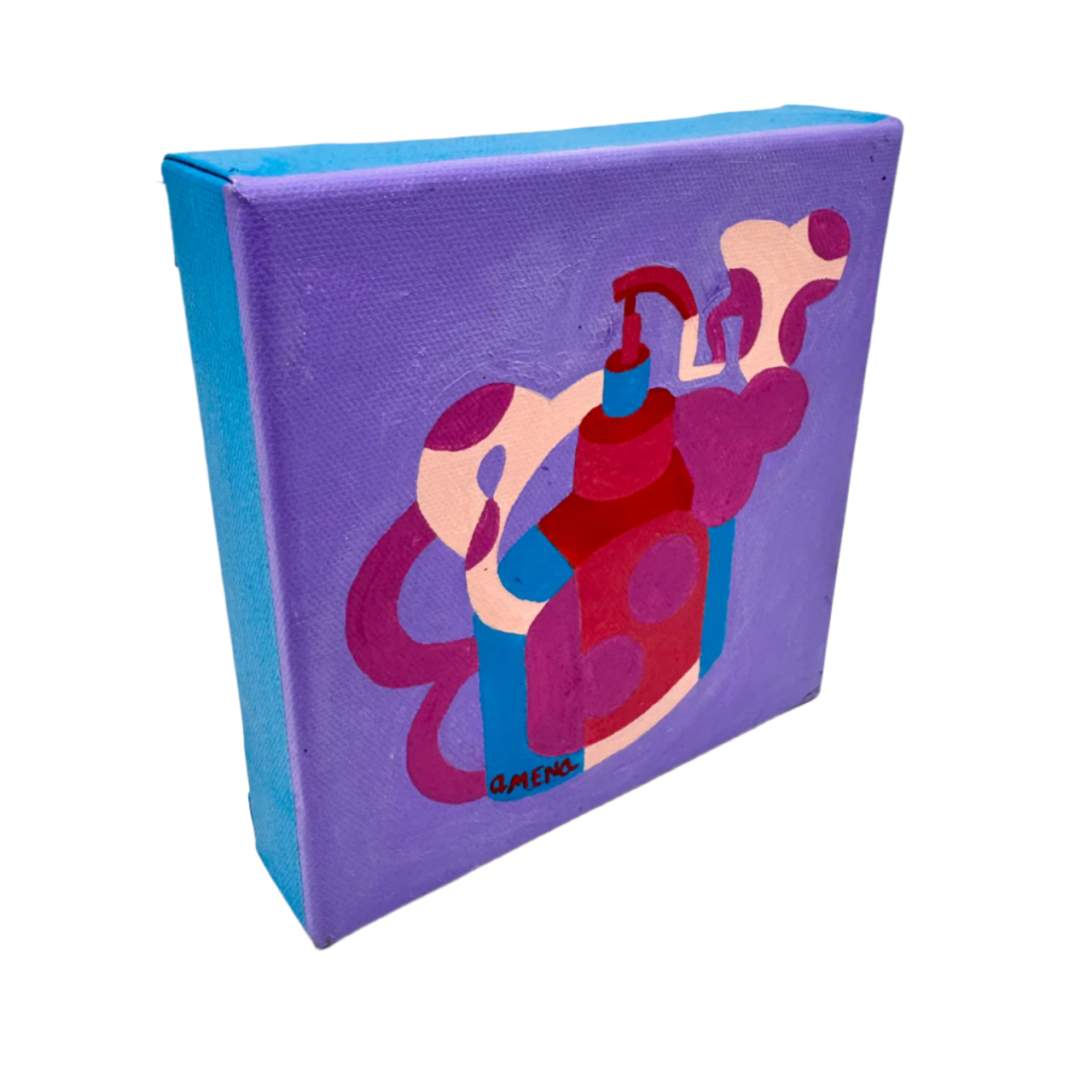 Foam Cloud Pop Art Small Gallery-Ready Painting