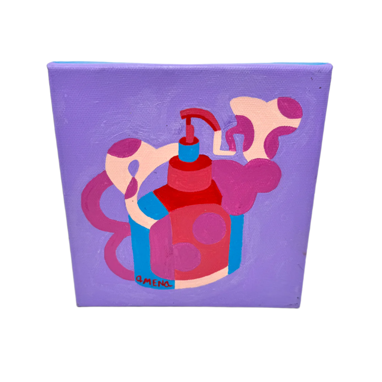 Foam Cloud Pop Art Small Gallery-Ready Painting
