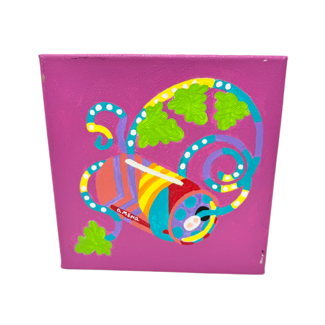 Recycling Can Pop Art Small Gallery-Ready Painting