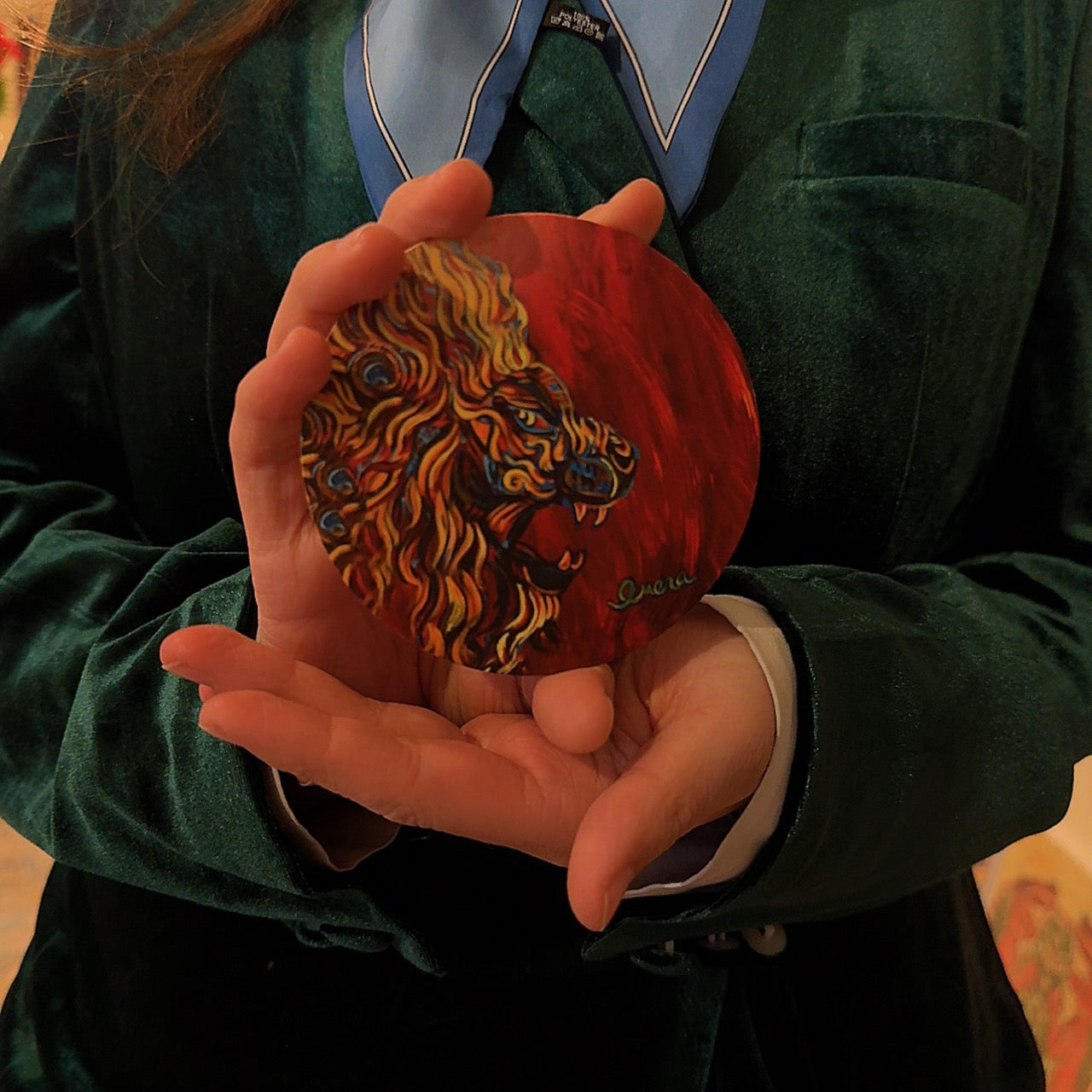 Set of Six Lion Coasters