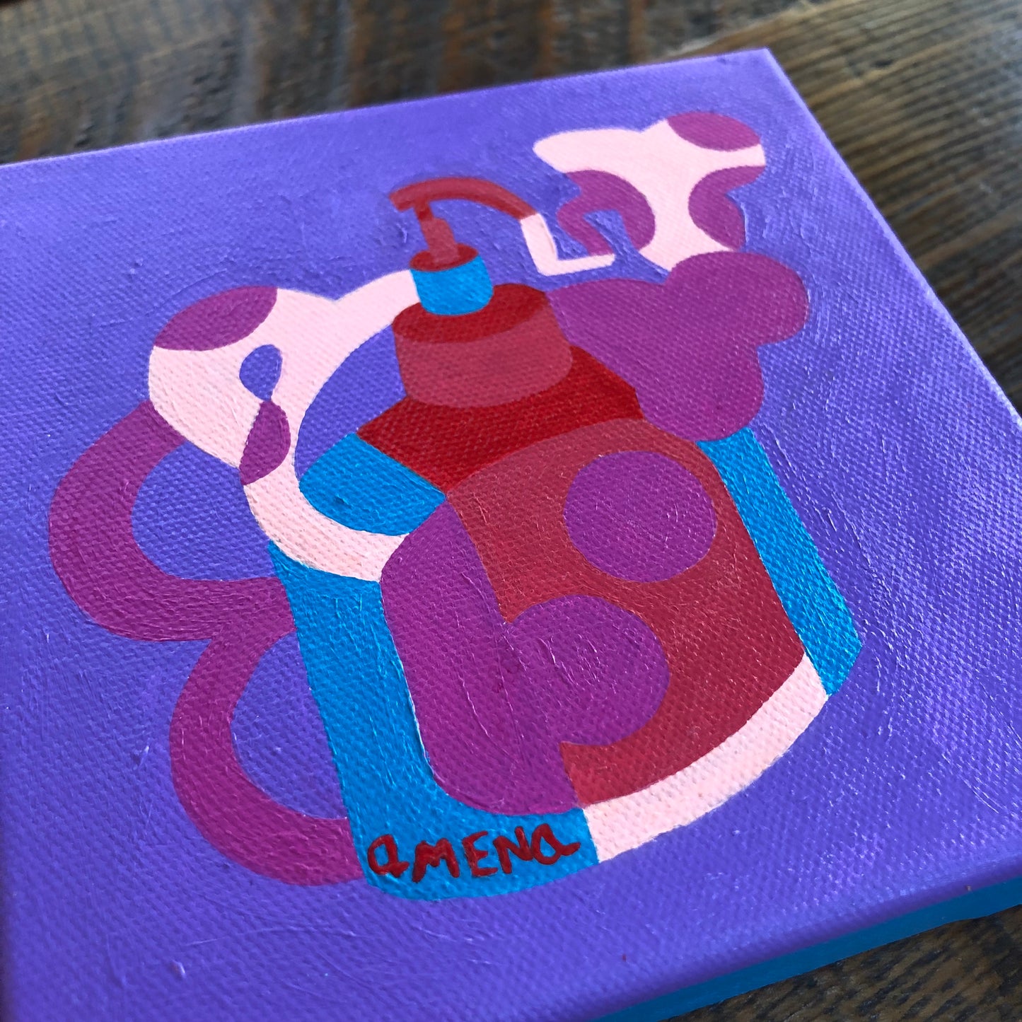Foam Cloud Pop Art Small Gallery-Ready Painting