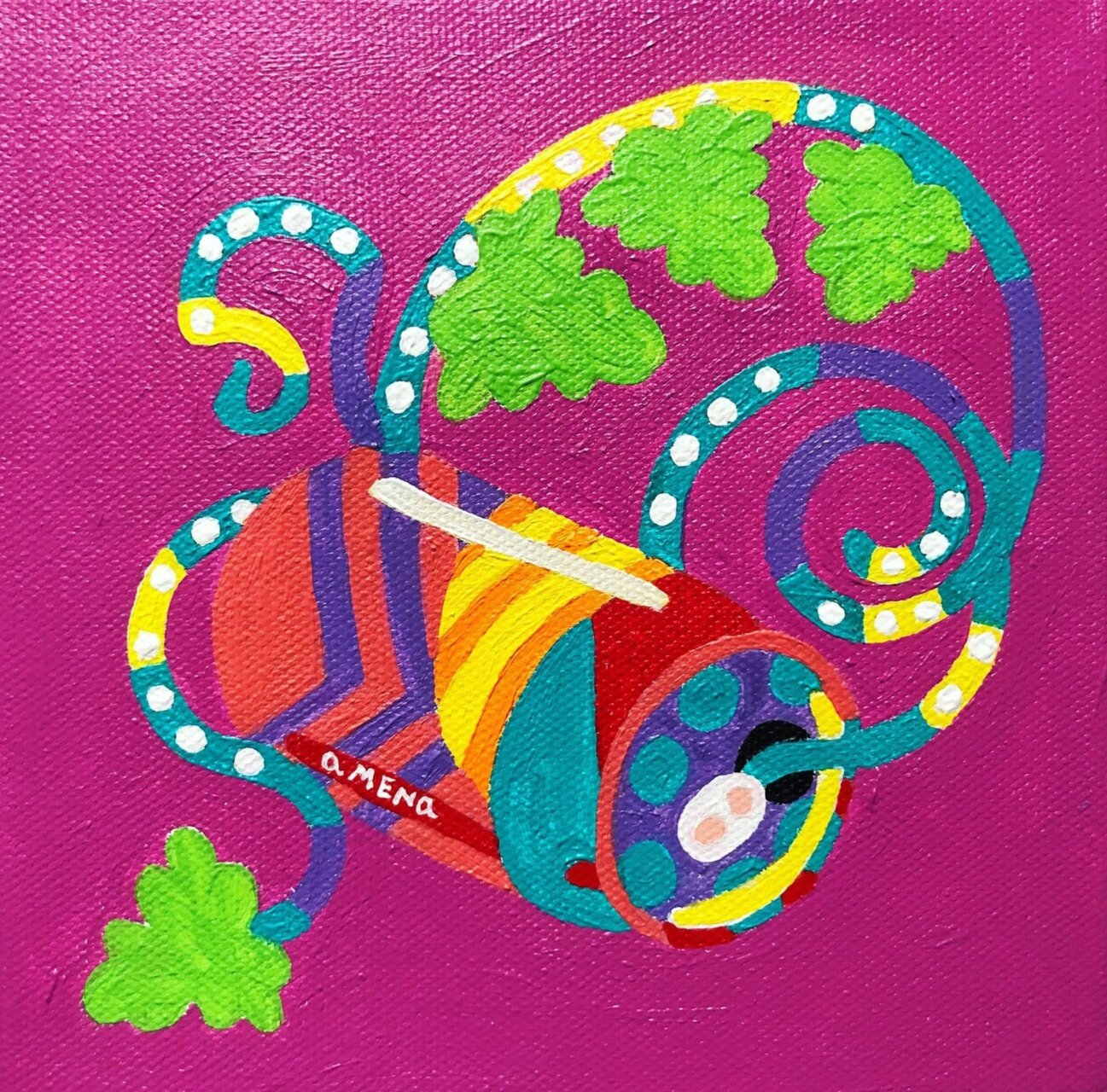 Recycling Can Pop Art Small Gallery-Ready Painting