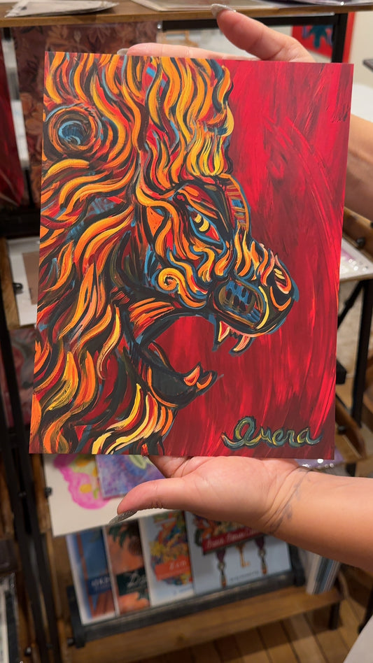 Passion Lion Paper Print (8.5” X 11”)