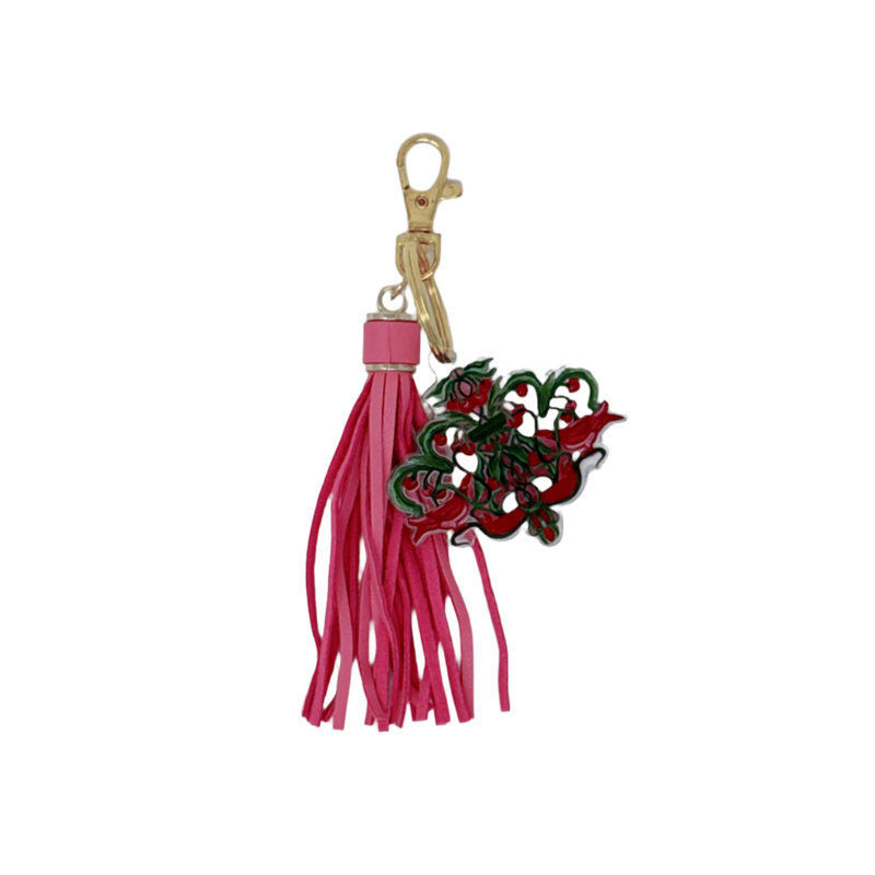 Birds & Cherries Keychain