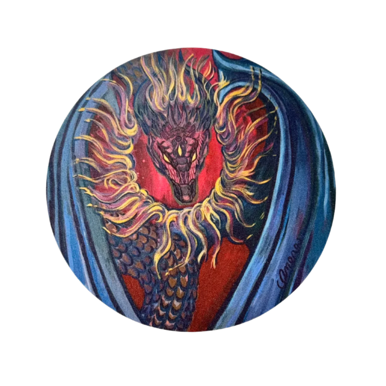 Set of Six Dragon Coasters