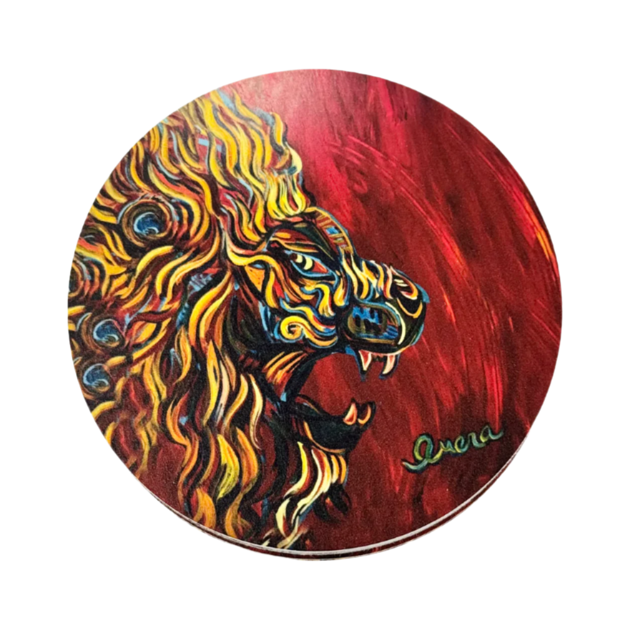 Set of Six Lion Coasters