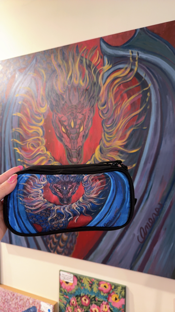 Fiery Dragon Makeup Bag