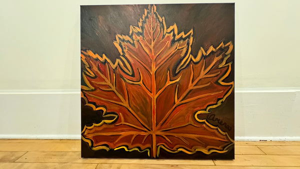 Fall Leaf Original Painting