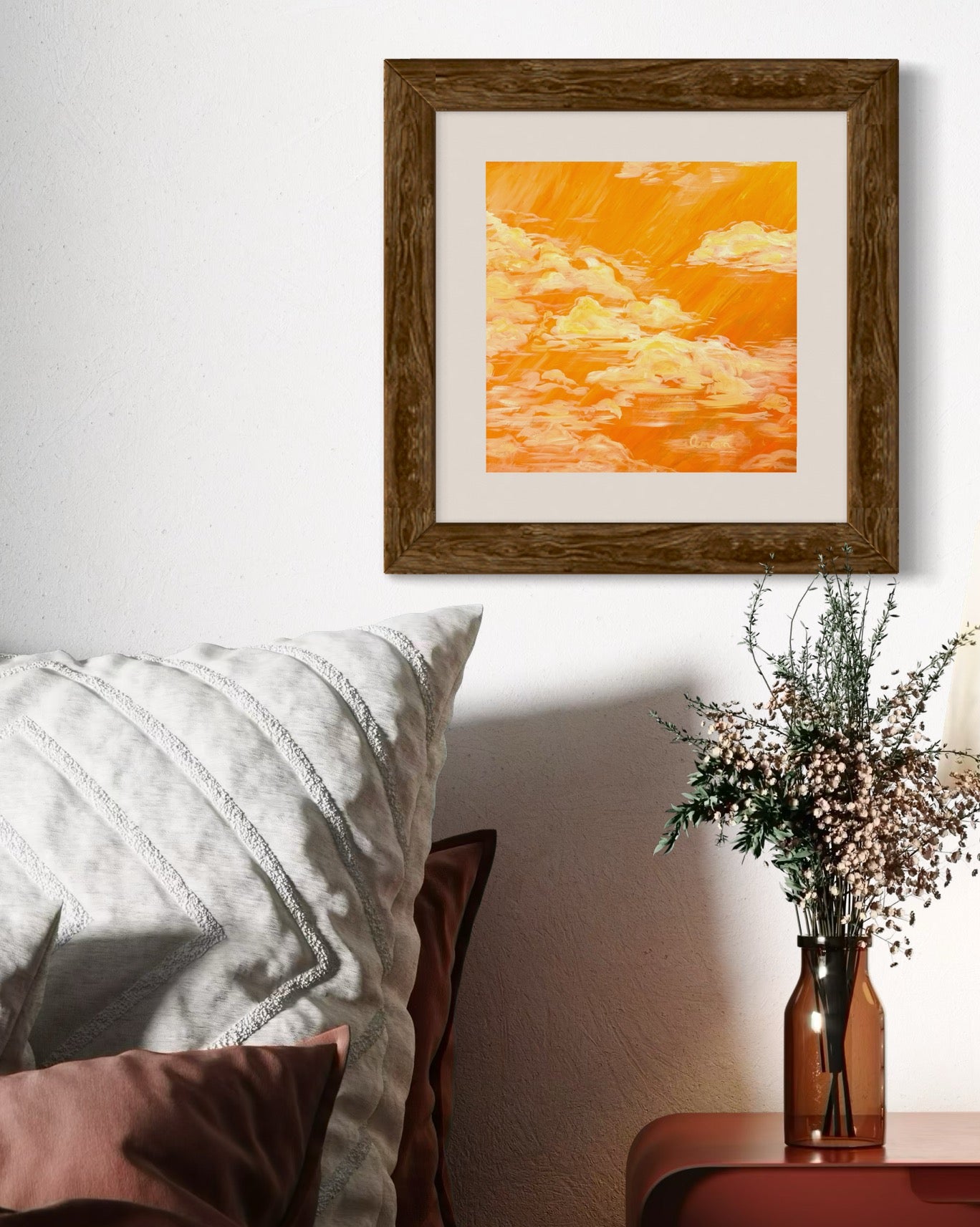 Golden Sky Paper Prints (12" x 12")