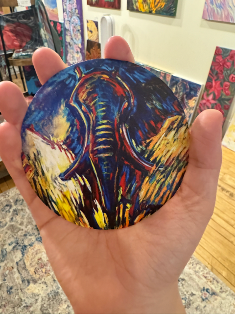 Set of Six Elephant Coasters