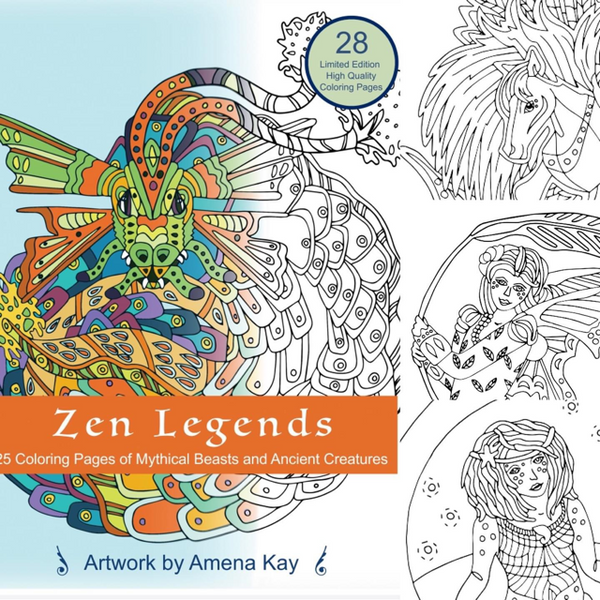 Zen Legends Coloring Book