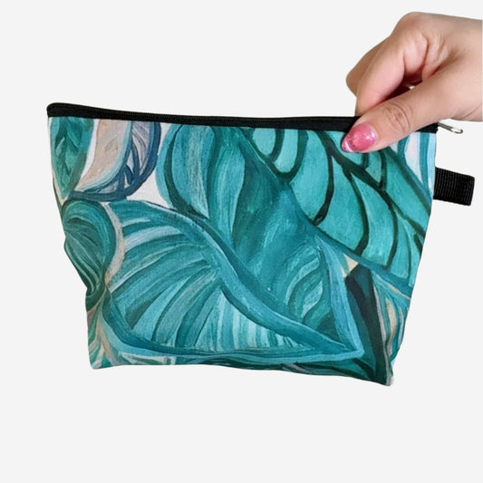Palm Leaves Makeup Pouch