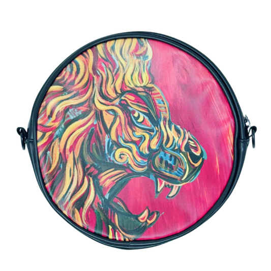 Lion Round Bag