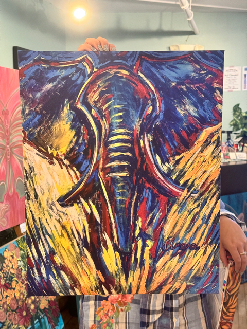 Purpose Painting Canvas Print - Elephant Painting